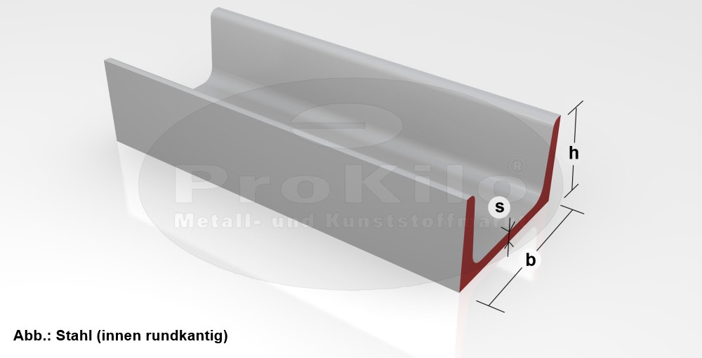 U-Profil aus Stahl und Aluminium jetzt online bestellen ProKilo Stahlmarkt